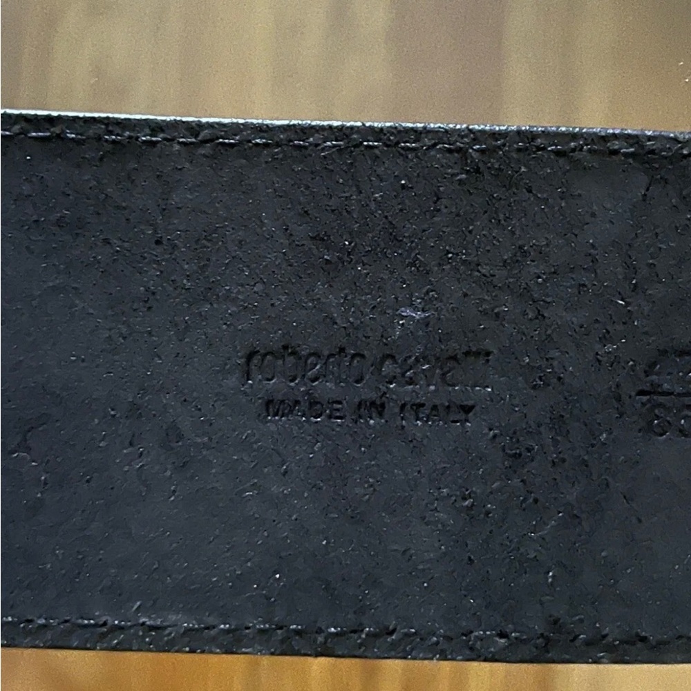 Roberto Cavalli Black Leather Buckle Belt - Picture 9 of 13